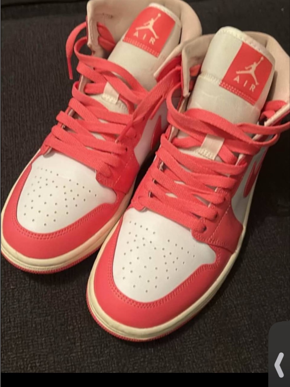 Jordan Women’s Low-Top Sneakers - White & Coral Pink